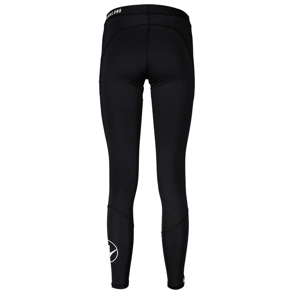 back view womens black leggings
