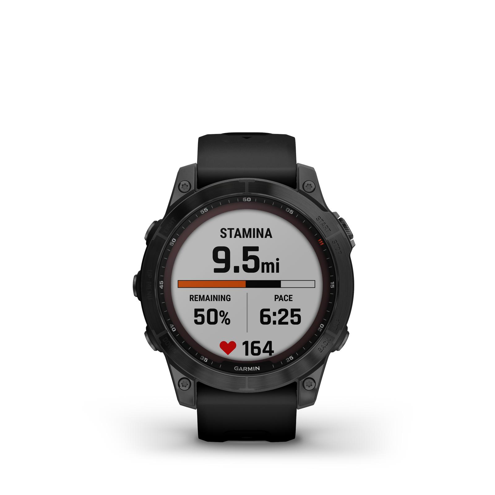 Garmin Fenix 7  Sapphire Solar Watch 47mm, Black DLC Titanium with Black Silicone Band