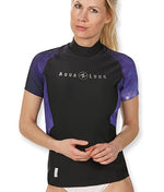 Aqua Lung Rashguard Women's Purple Twilight S/S - Outside The Asylum Diving & Travel